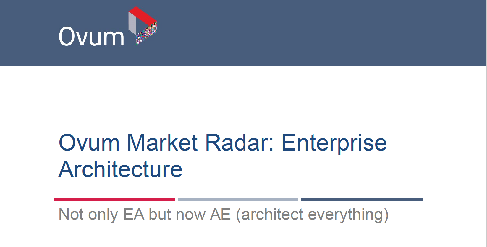Ovum Market Radar: Enterprise Architecture